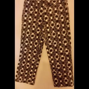 New Island Republic Chocolate BrownWhite Capris 4